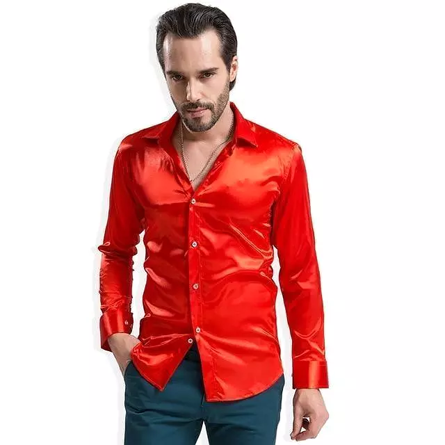 Bolan Satin Silk Shirt For Men