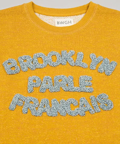 Brooklyn Parle Francais Sweater Mustard