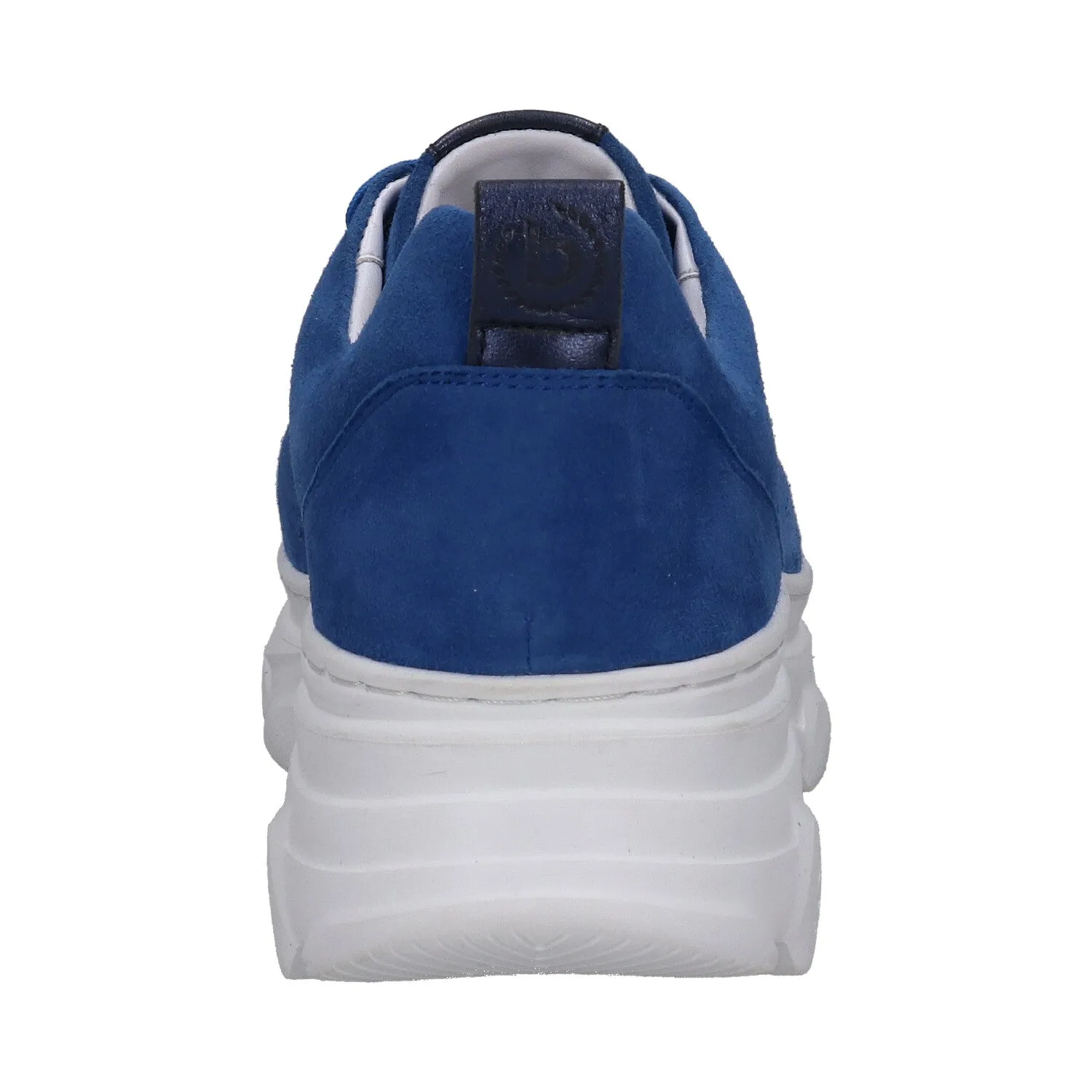 bugatti Blue Suede Leather Sneakers