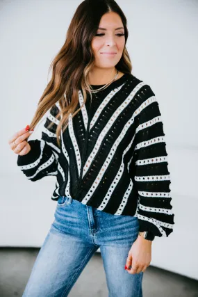 Chace Chevron Knit Sweater