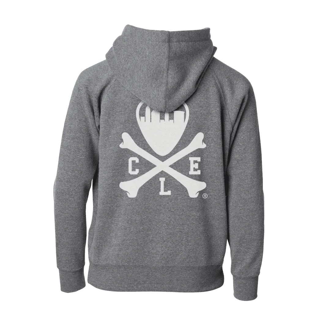 CLE Logo Full-Zip Hoodie - Toddler - Grey-