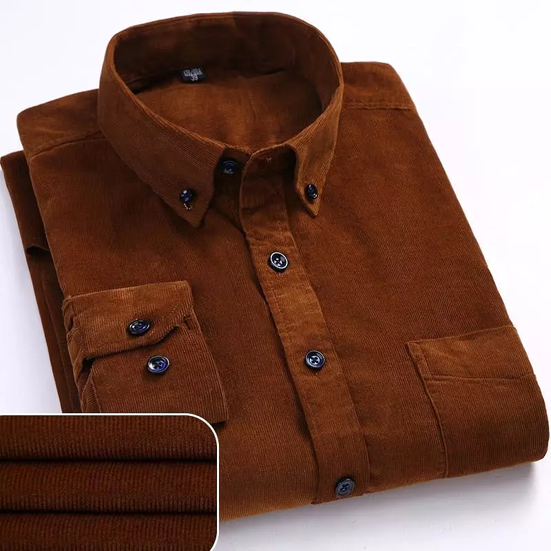 Cozy-Up Men Corduroy Shirts