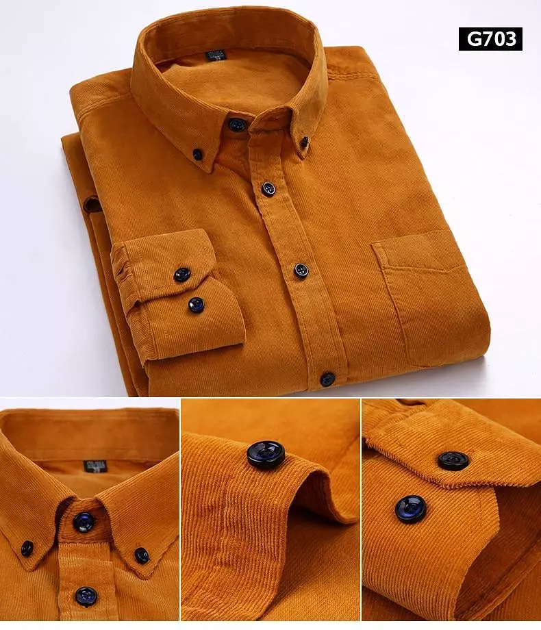 Cozy-Up Men Corduroy Shirts