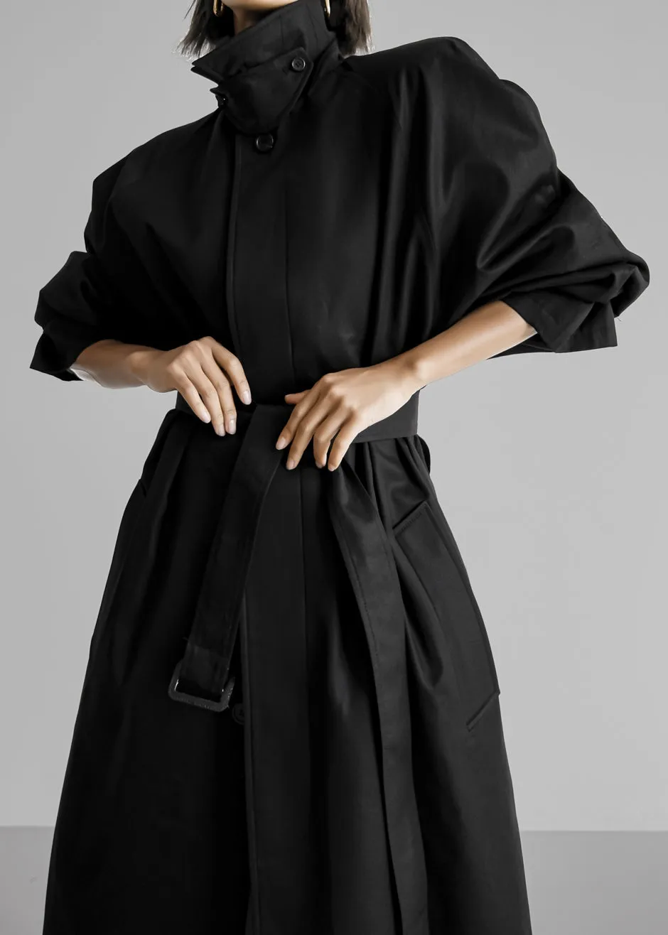 Decima Trench Coat - Black