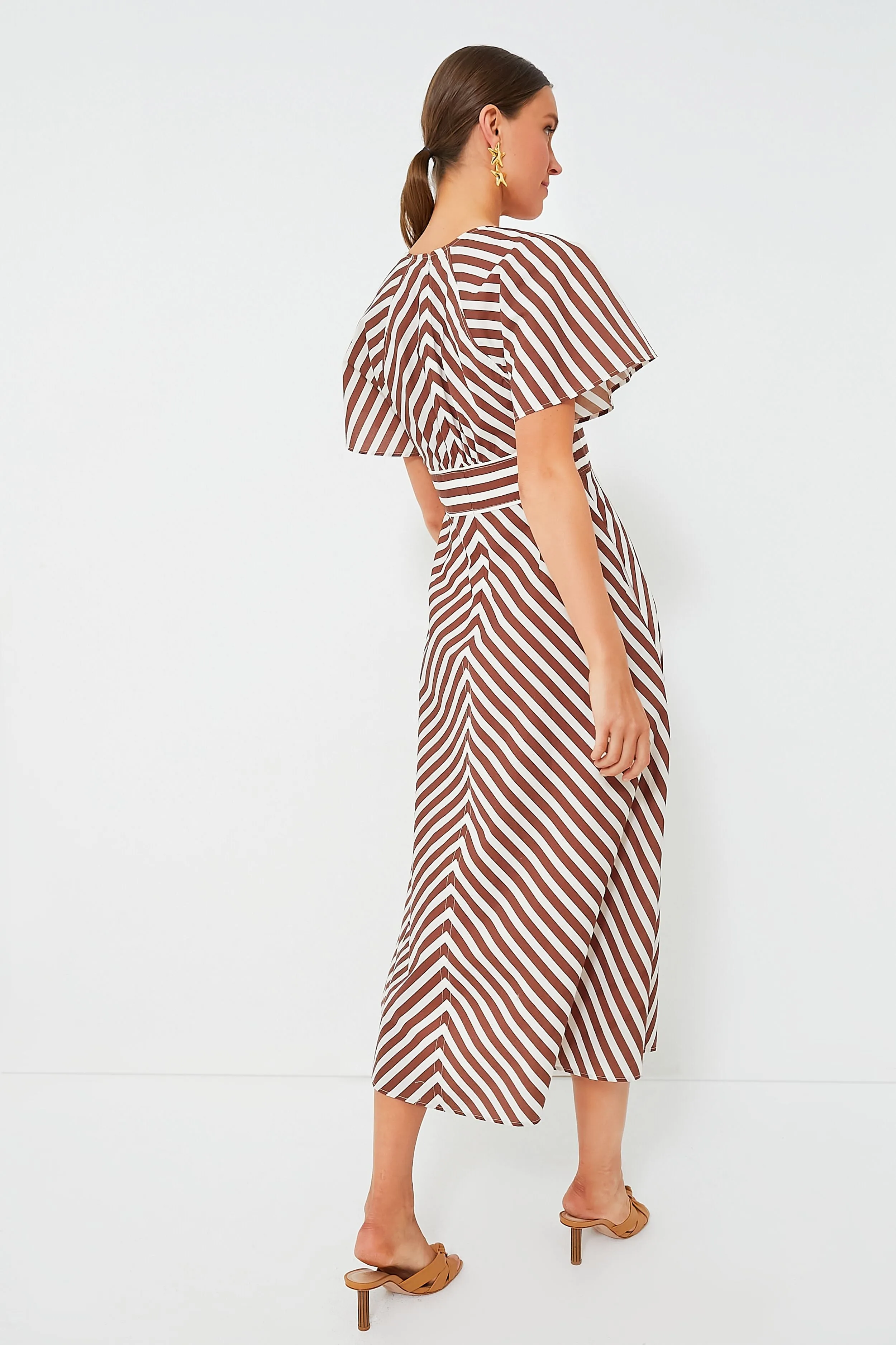 Deep Spice Sorrento Stripe Tie Dress