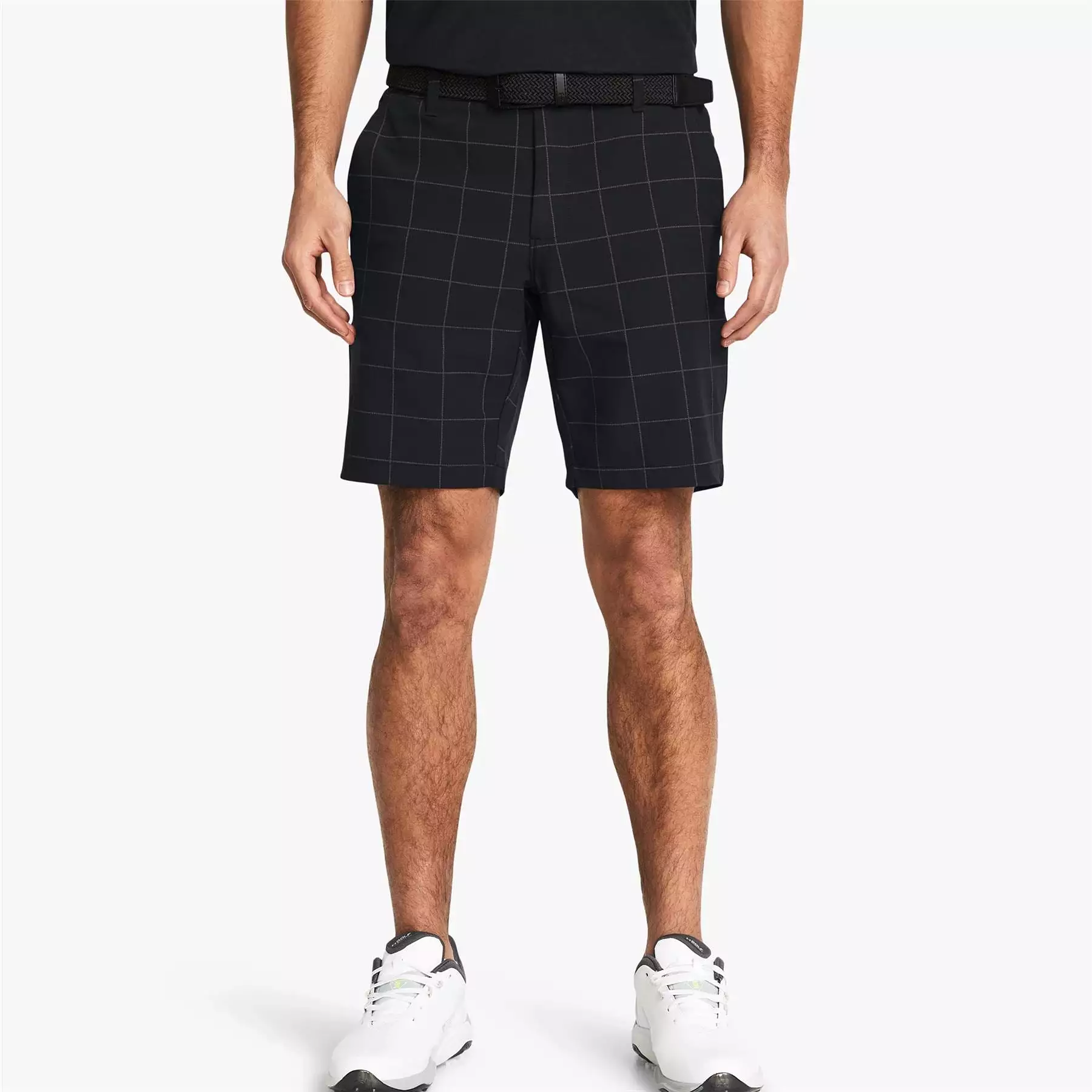 Drive Printed Tapered Fit Golf Shorts Black - SS24