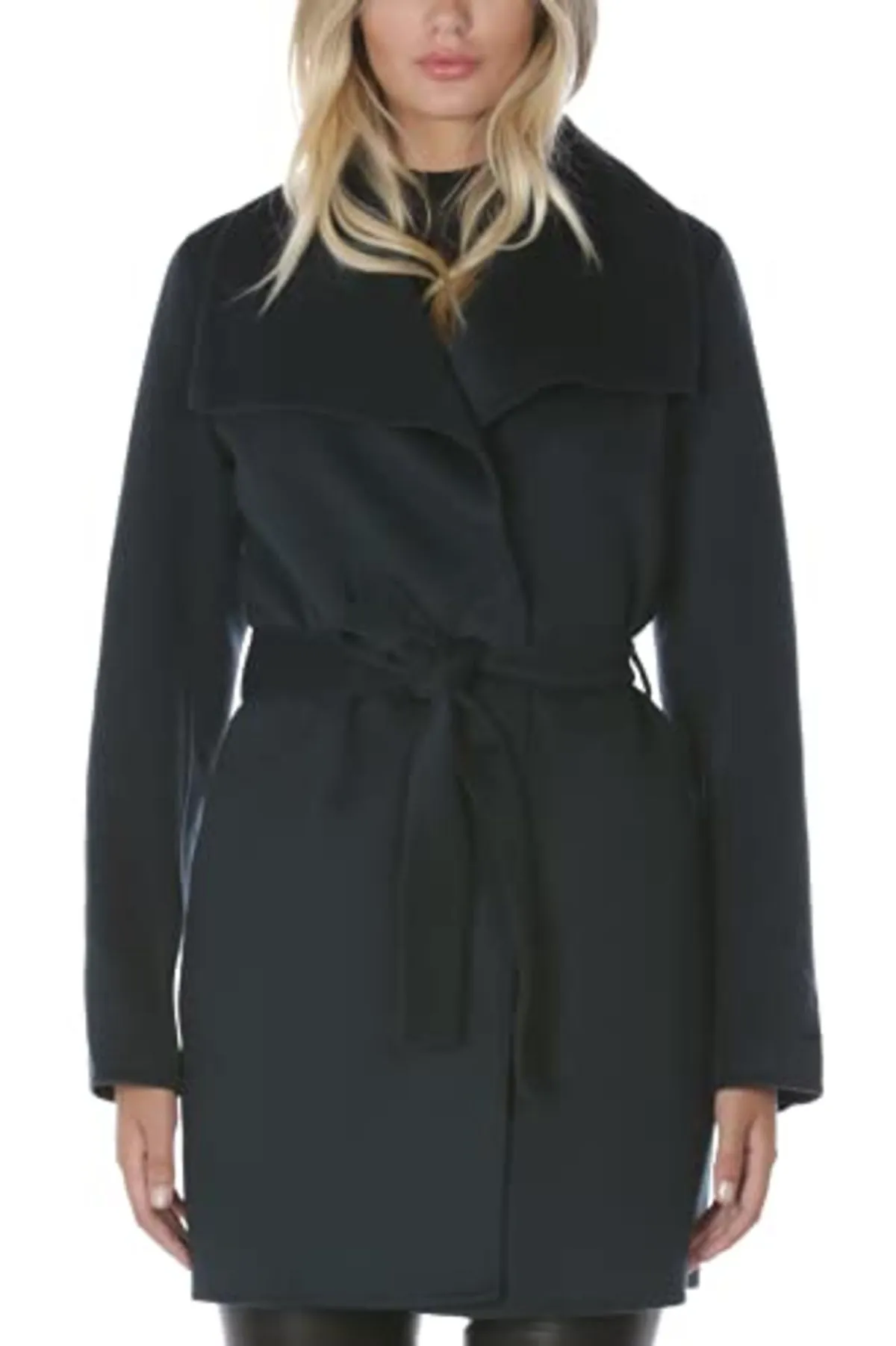 Ella Wool Wrap Coat Jacket - Deep Teal