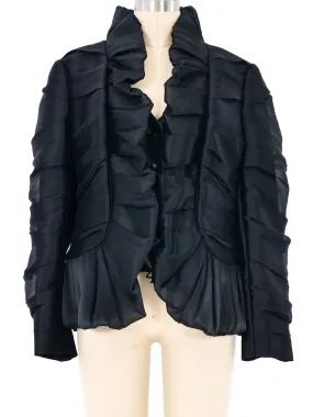 Escada Ruffled Chiffon Jacket