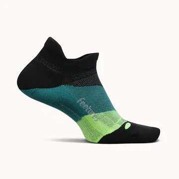 Feetures Elite Light Cushion No Show Tab Socks - Bust Out Black