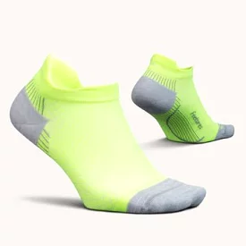 Feetures Plantar Fasciitis Relief Light Cushion No Show Tab Socks - Lift Off Lightning