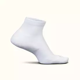 Feetures Therapeutic Max Cushion Quarter Socks - White