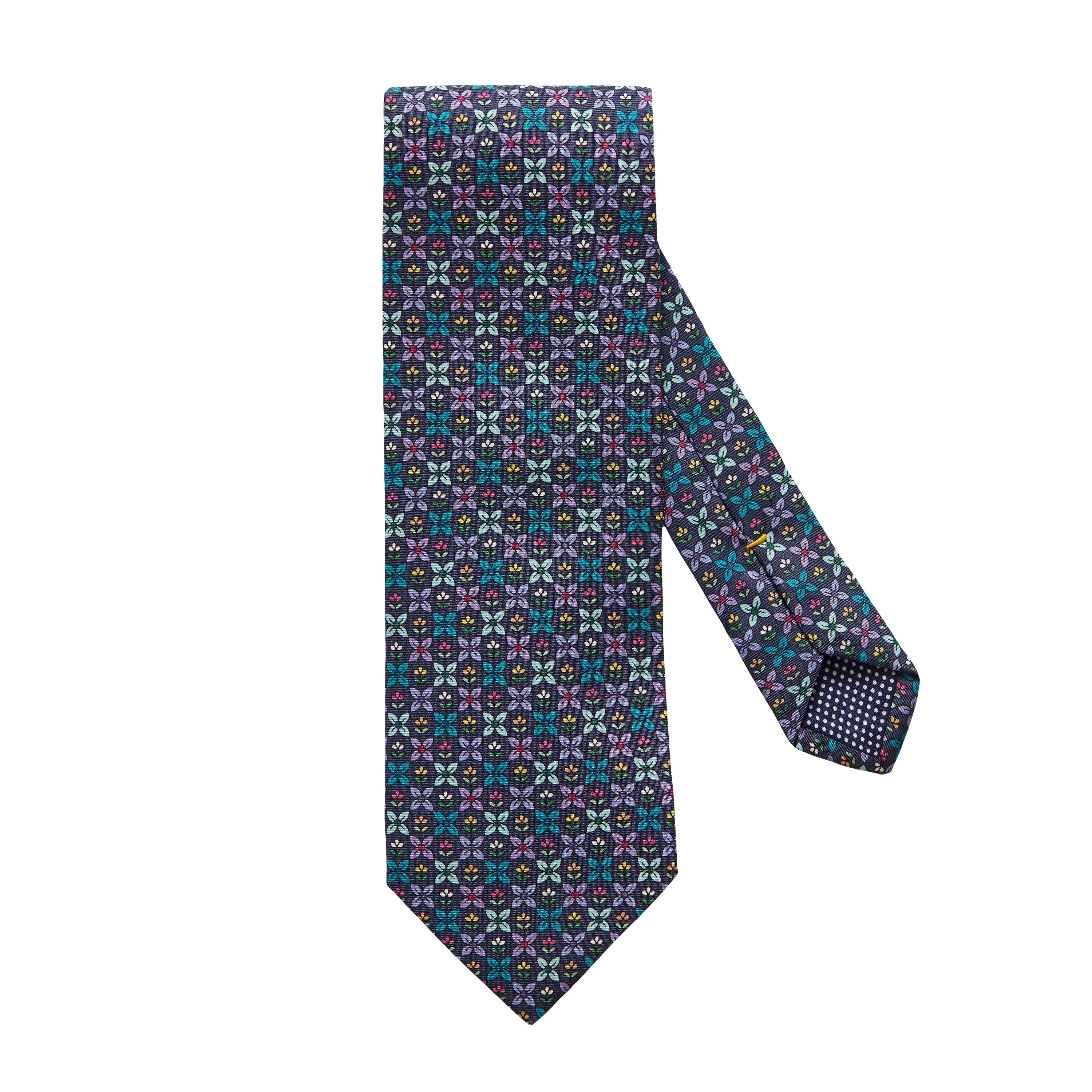 Flower Geometric Silk Tie