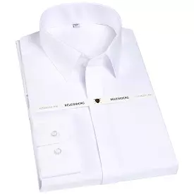 French Square Collar Men Dress Shirt