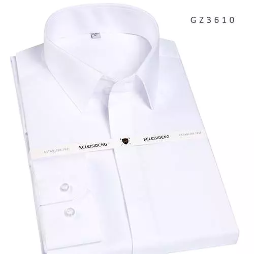 French Square Collar Men Dress Shirt