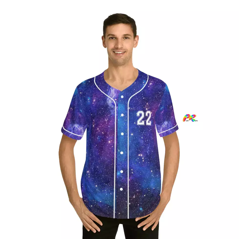 Galaxy Moon Men's Baseball Jersey