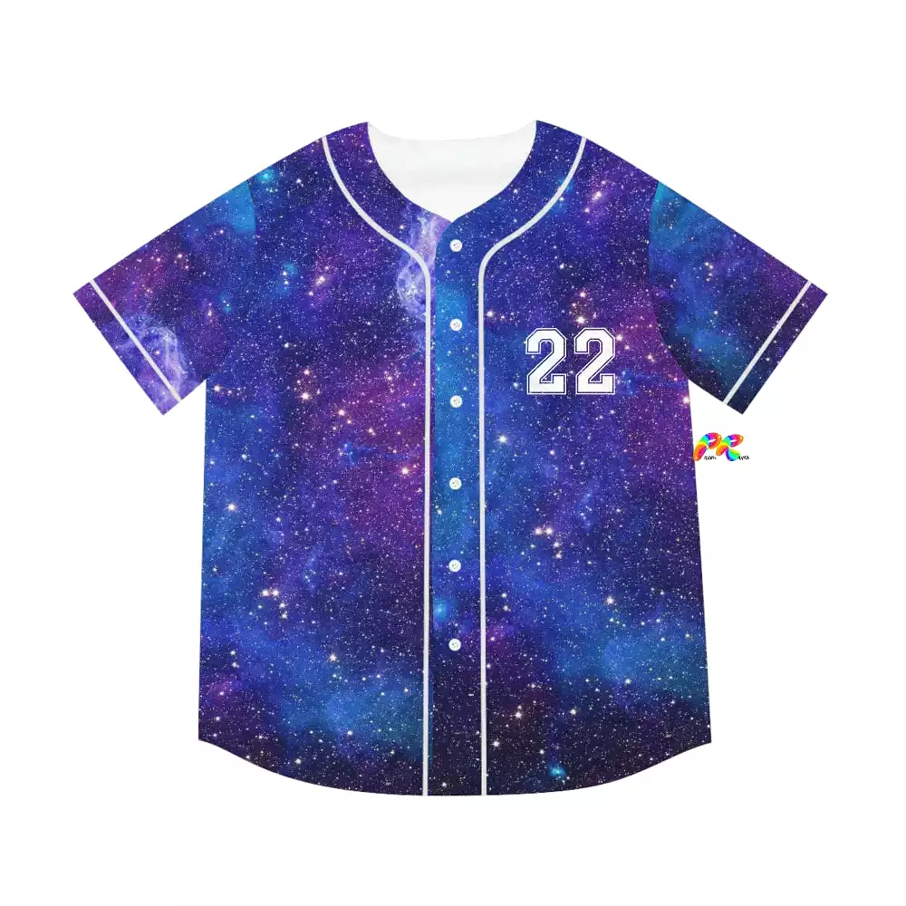 Galaxy Moon Men's Baseball Jersey