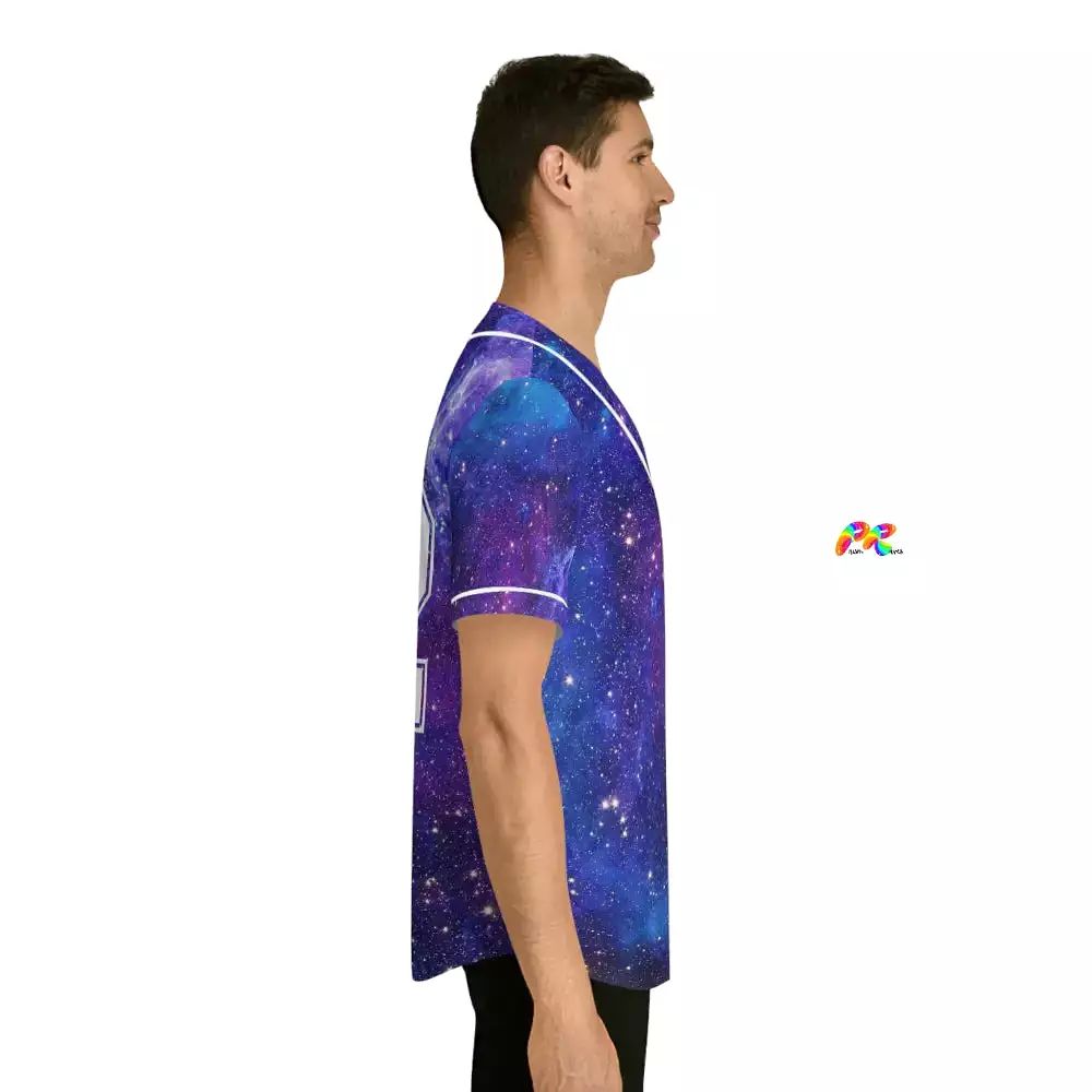 Galaxy Moon Men's Baseball Jersey