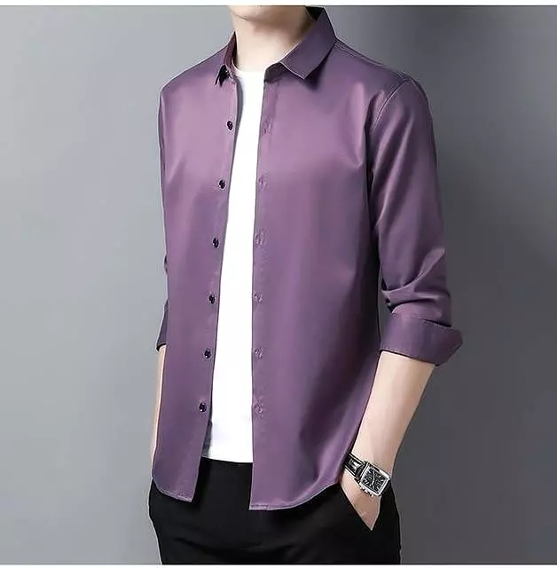 Gilan Plus Size Silk Shirts For Men