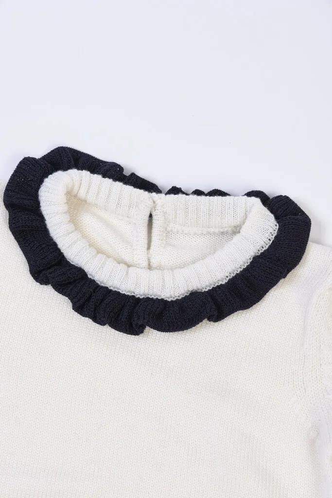 Girl’s Ruffle Sweater