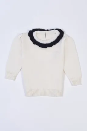 Girl’s Ruffle Sweater