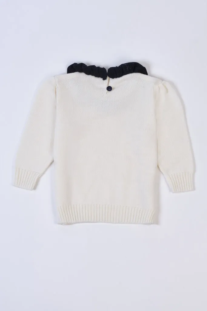 Girl’s Ruffle Sweater