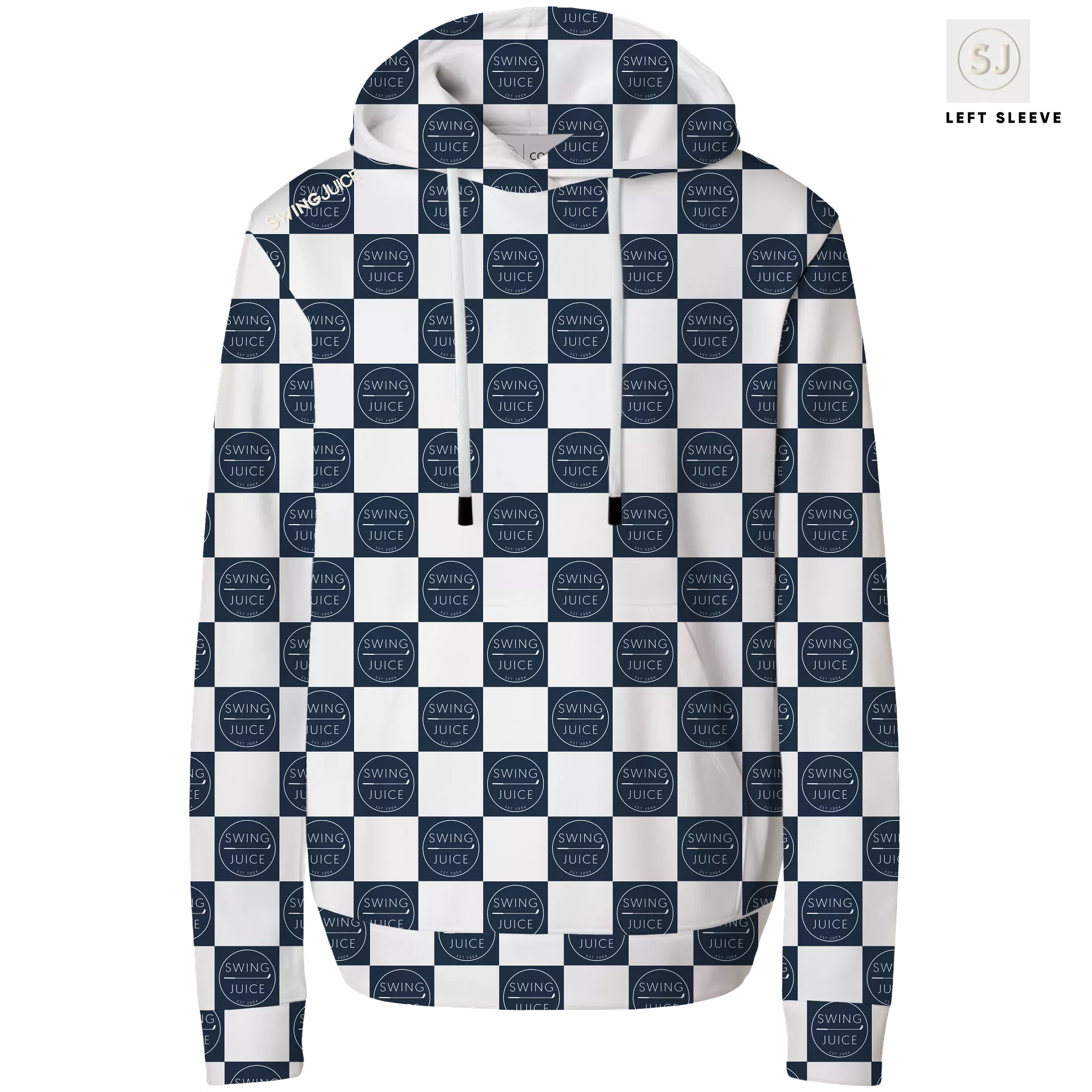 Golf SJ Checkerboard Men's Performance Hoodie