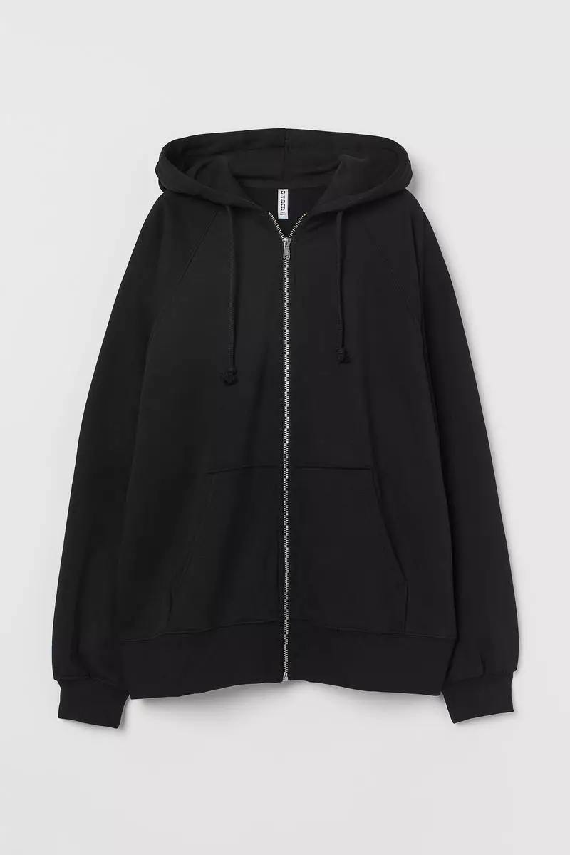 H&M Oversized zip-through hoodie