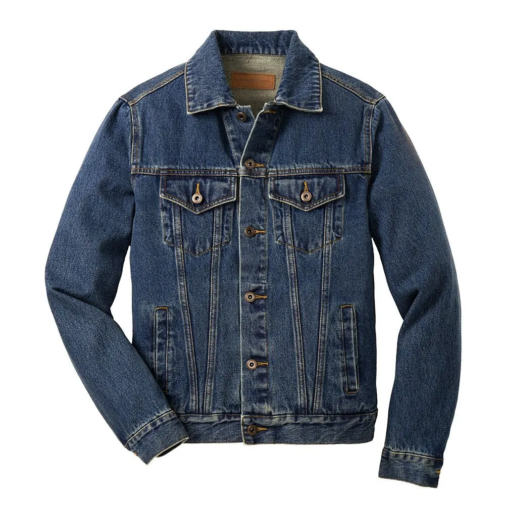 Highway to Blues Back Patch - Port Authority Denim Jacket (Men)