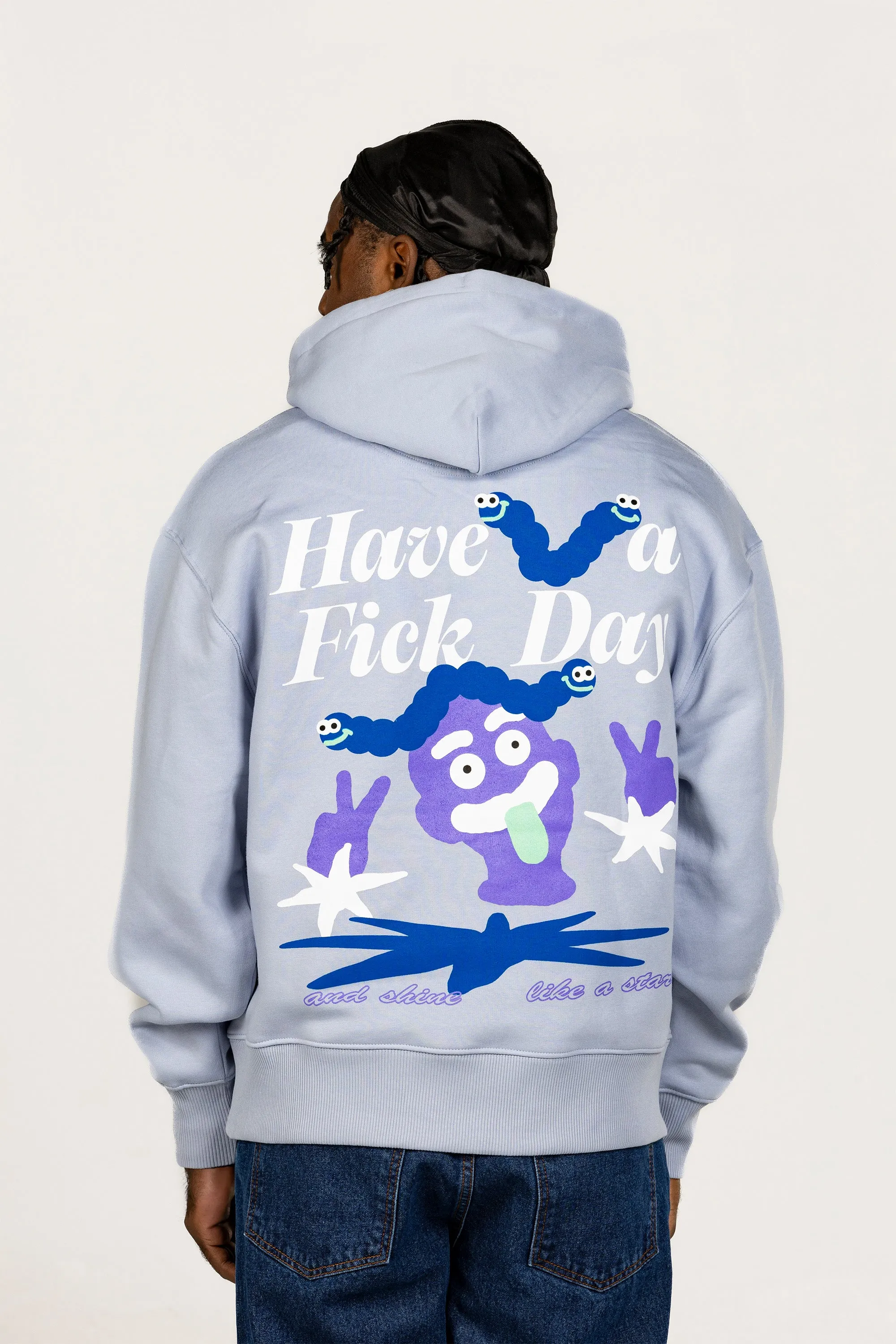 Hoodie Shine Like a Star Baby Blue