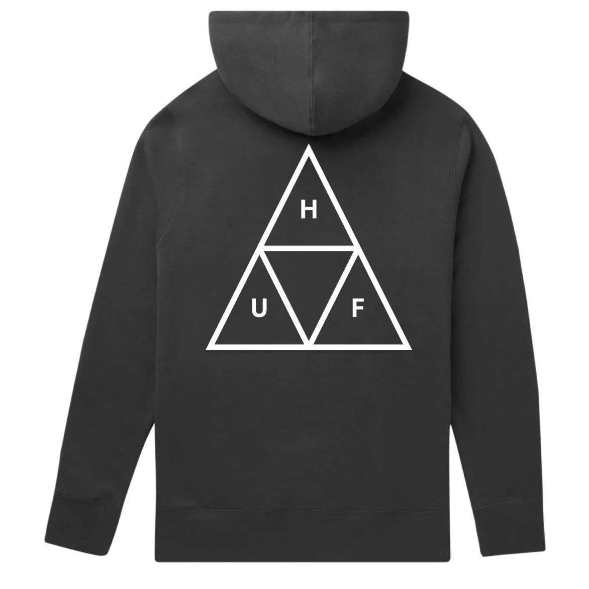 HUF ESSENTIALS TRIPLE TRIANGLE PULLOVER HOODIE // BLACK