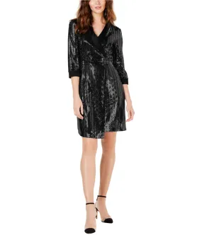 I-N-C Womens Mirror Ball Blazer A-Line Mini Dress