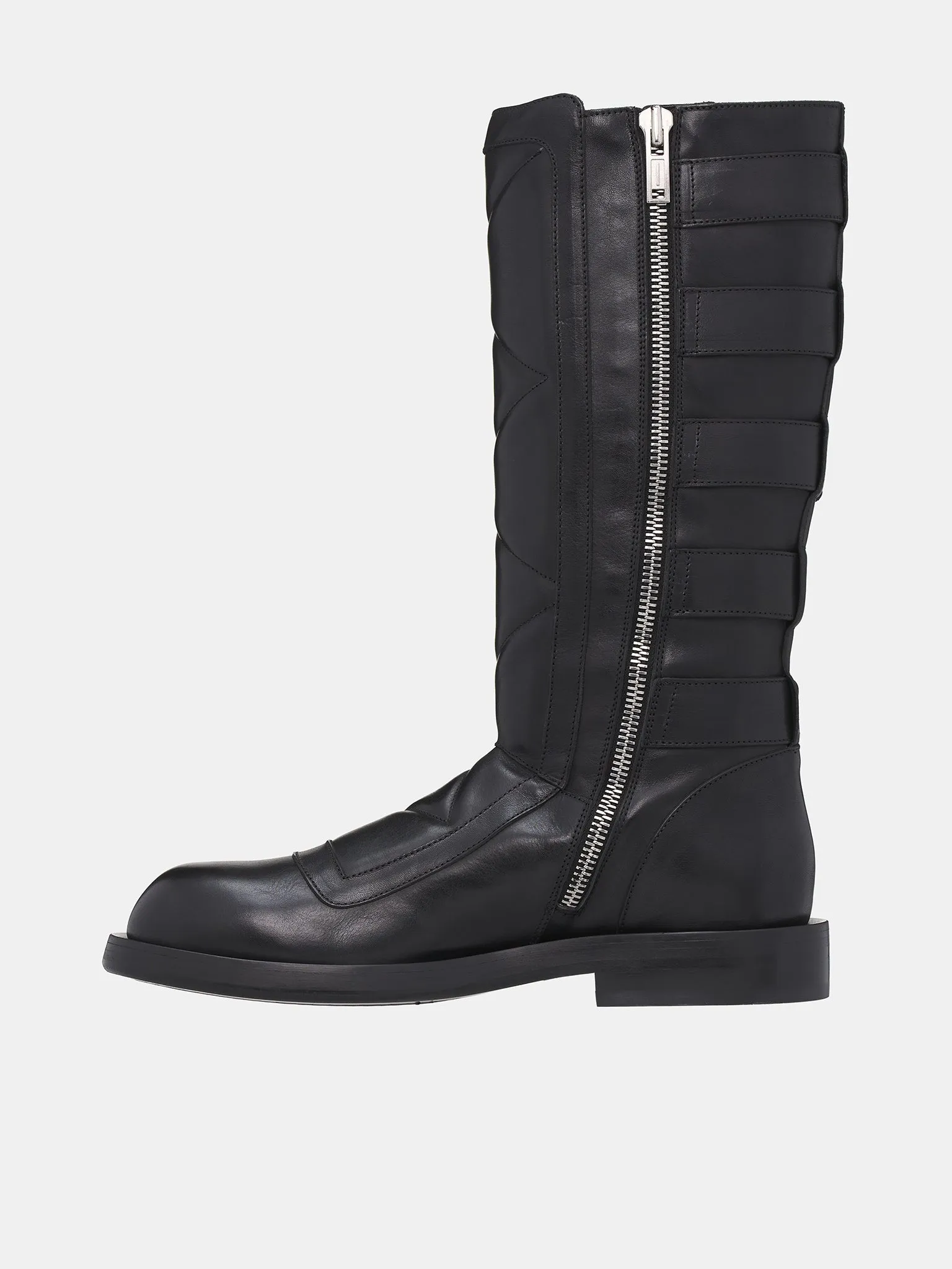 Jace Belted Biker Boots (B0012119-LT141-BLACK)