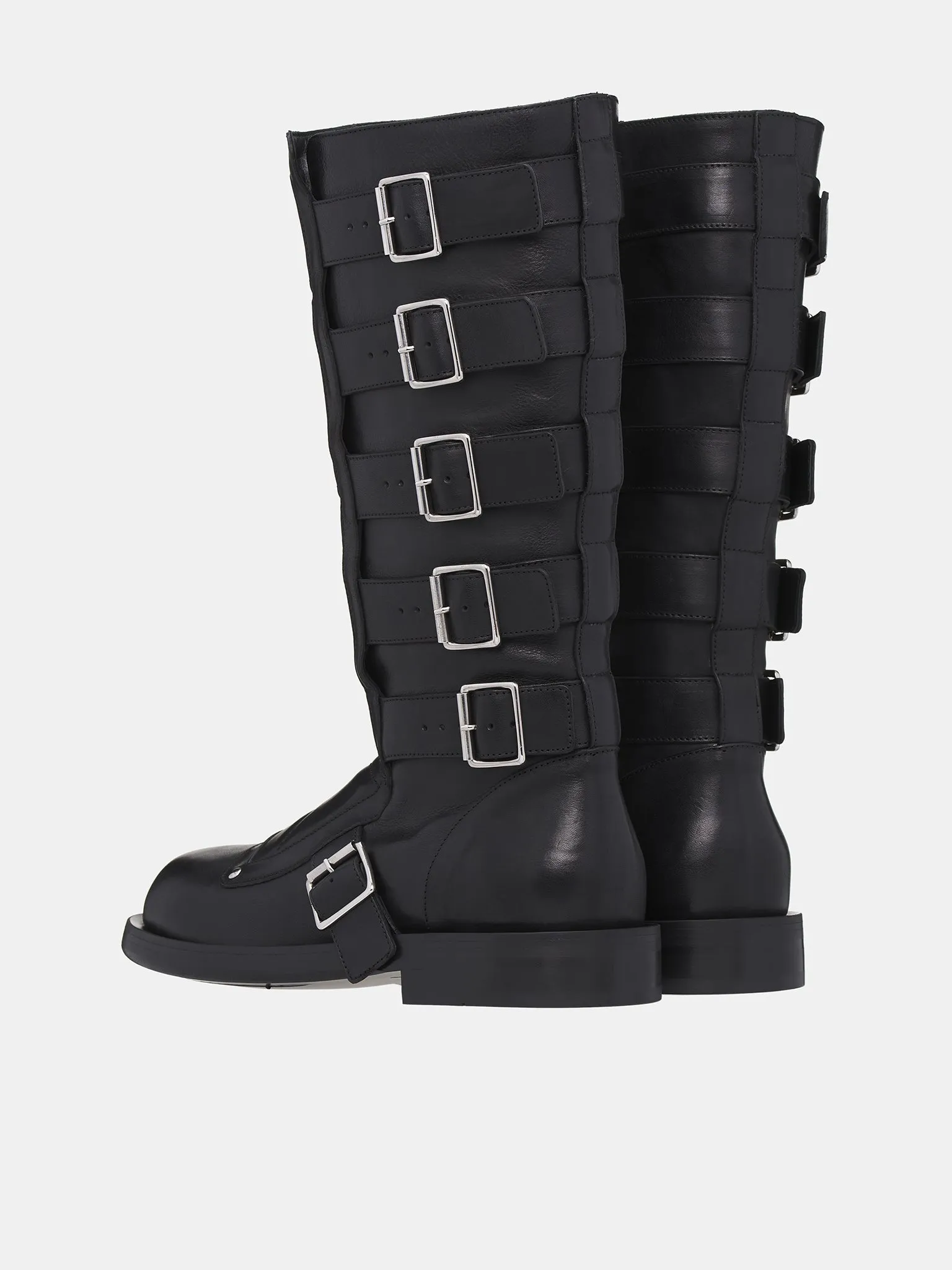 Jace Belted Biker Boots (B0012119-LT141-BLACK)