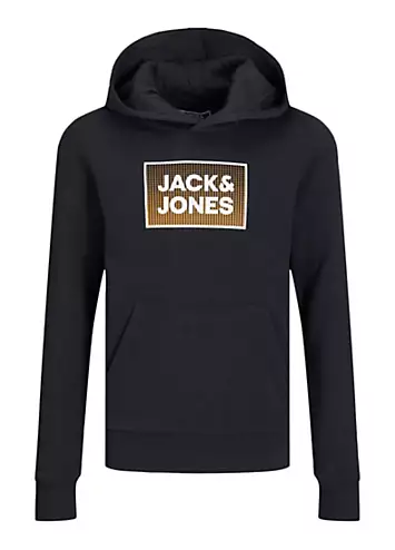 Jack & Jones Junior Logo Print Hoodie | Grattan