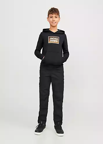 Jack & Jones Junior Logo Print Hoodie | Grattan