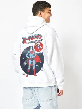 Justice League Superman Hoodie in White