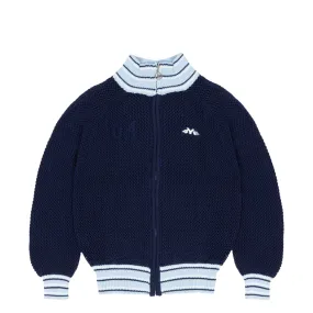 KNIT TRACK JACKET NAVY