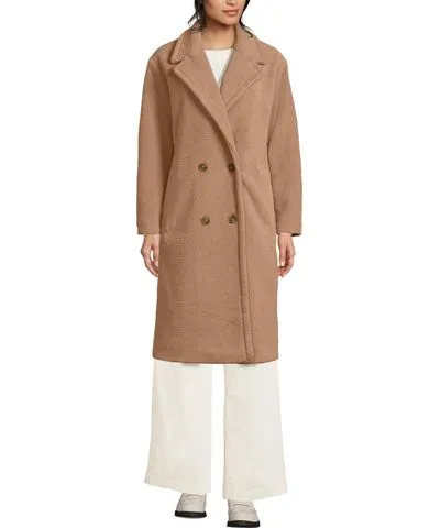 Lands' End Women's Teddy Collared Coat