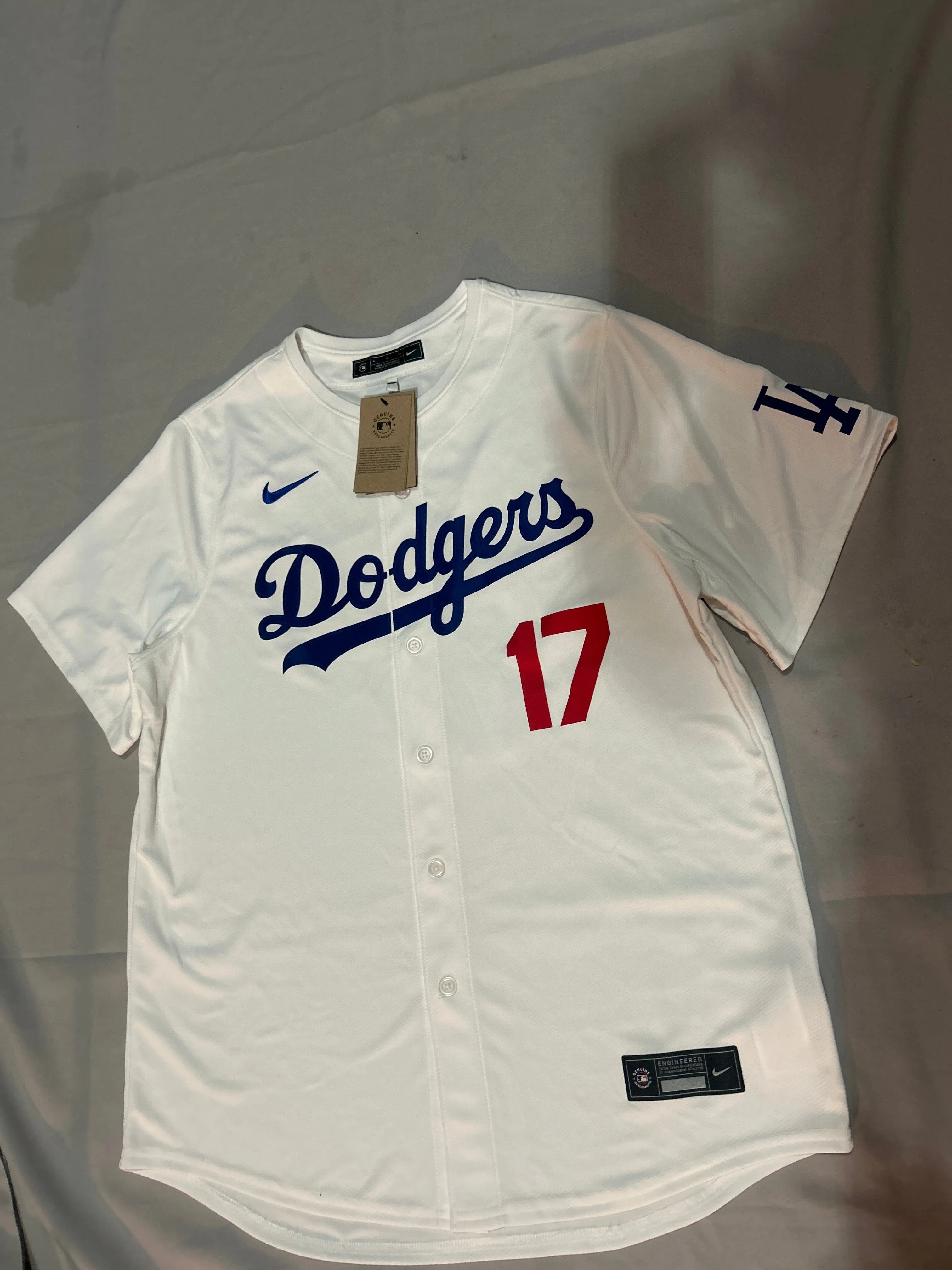 Los Angeles Dodgers MLB Nike #17 Ohtani Genuine Merchandise Authentic Replica 2024 Japanese Back-Writing Men Jersey