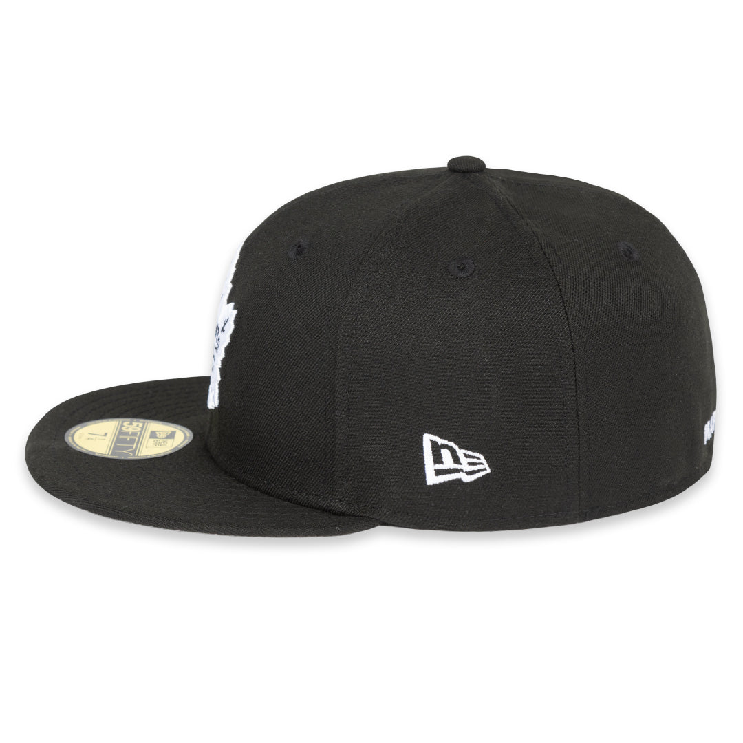 Maple Leafs New Era Men's 59FIFTY Prim Logo Fitted Hat - BLACK