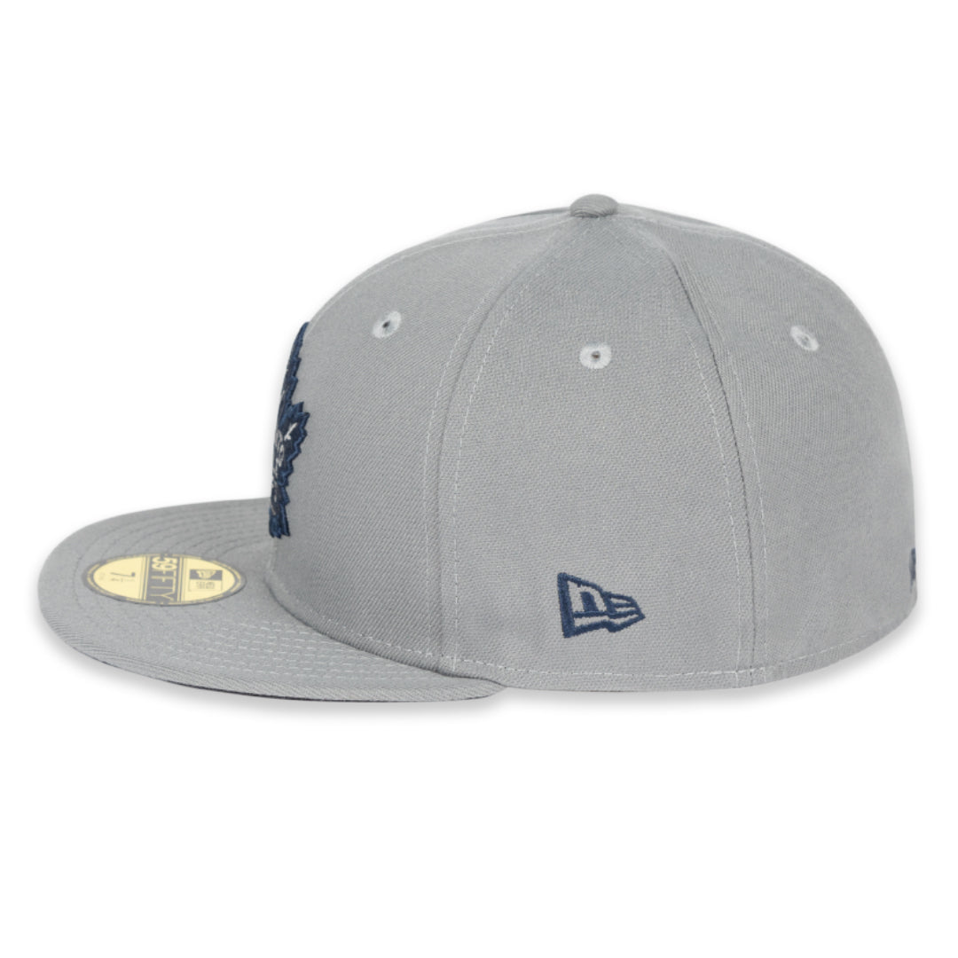 Maple Leafs New Era Men's 59FIFTY Prim Logo Fitted Hat - GREY