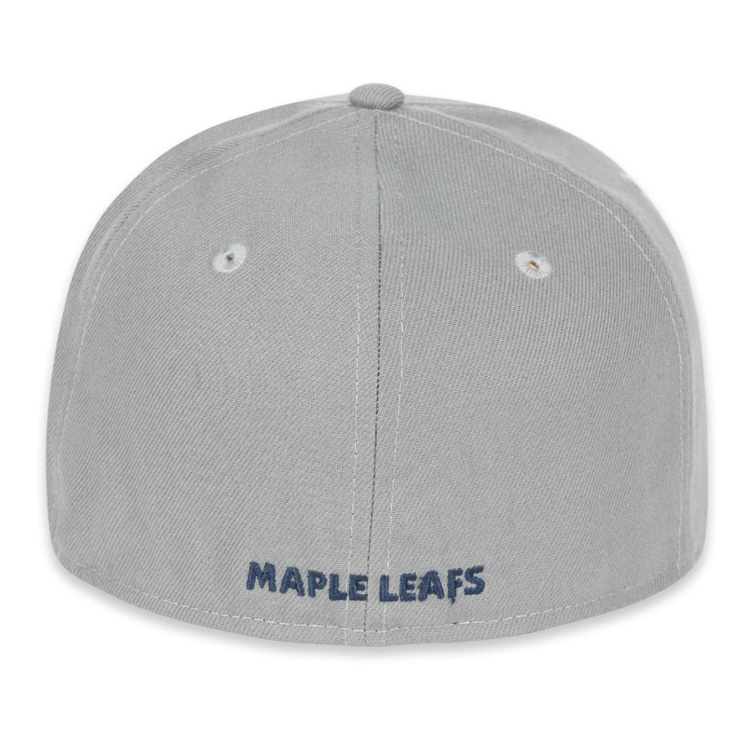 Maple Leafs New Era Men's 59FIFTY Prim Logo Fitted Hat - GREY