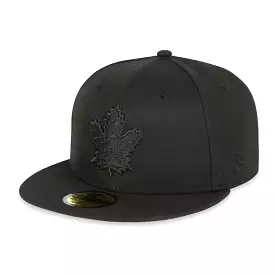 Maple Leafs New Era Men's 59FIFTY Tonal Prim Logo Fitted Hat - BLACK