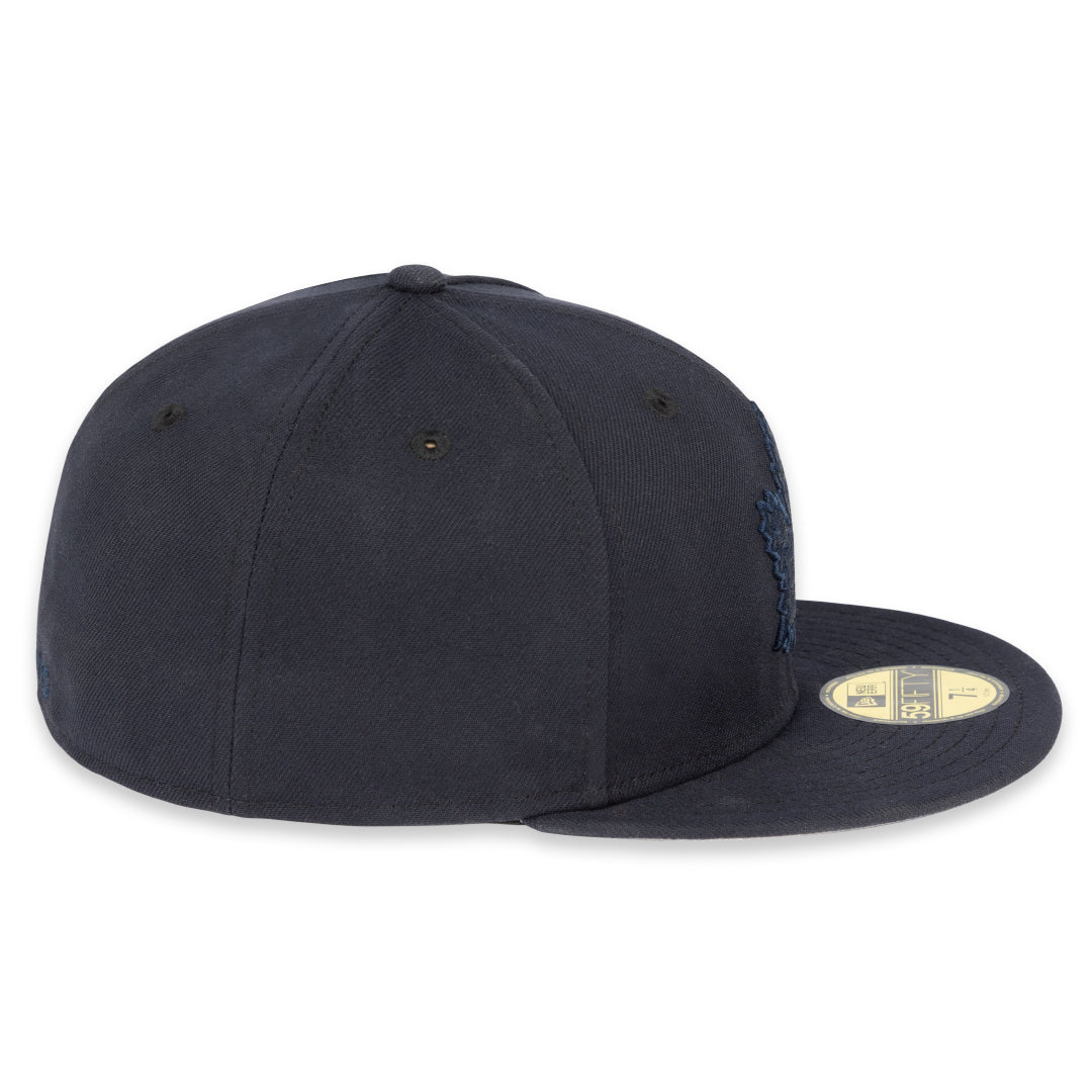 Maple Leafs New Era Men's 59FIFTY Tonal Prim Logo Fitted Hat - NAVY