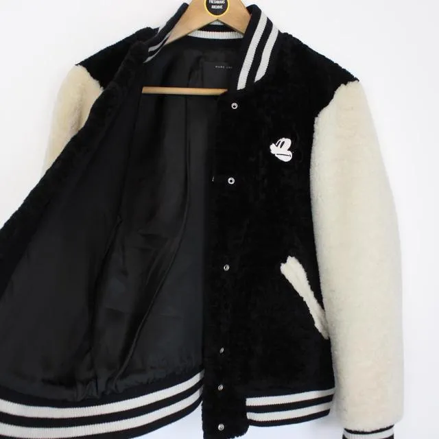 Marc Jacobs x Disney Sherling Fur Varsity Jacket XS