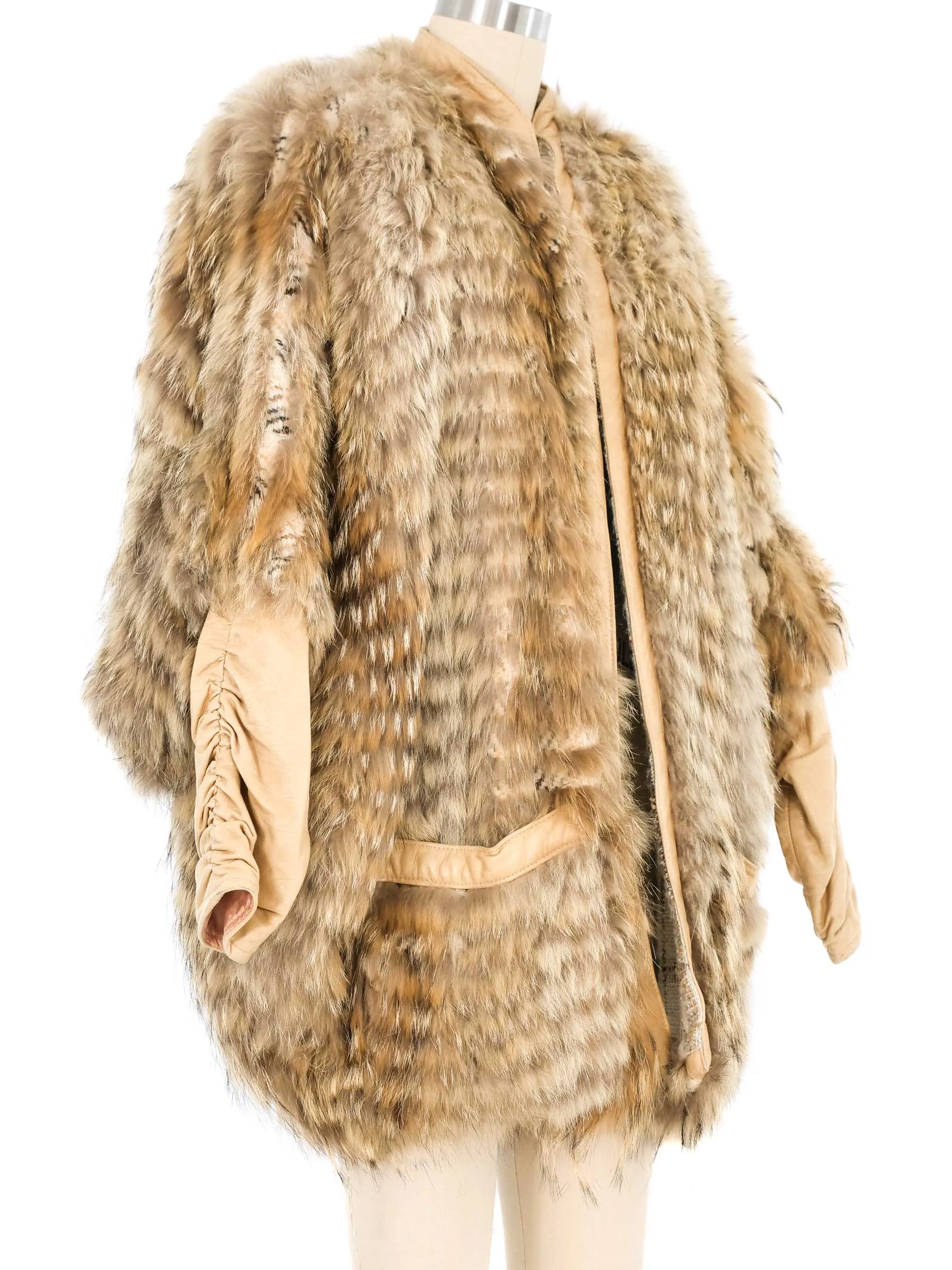 Marilyn Blumer Fur And Tweed Jacket