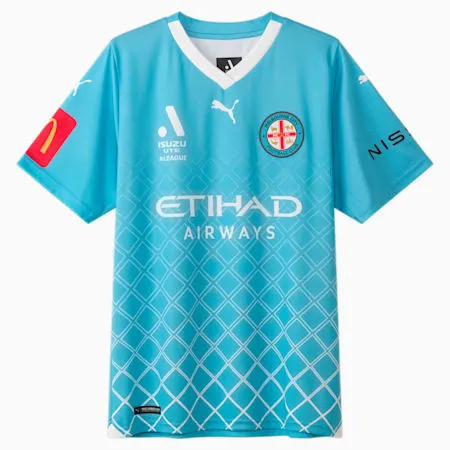 Melbourne City FC Replica 23/24 HOME Jersey - Youth 8-16 years | Team Light Blue-PUMA White-MCFC | PUMA Cyber Deals | PUMA 