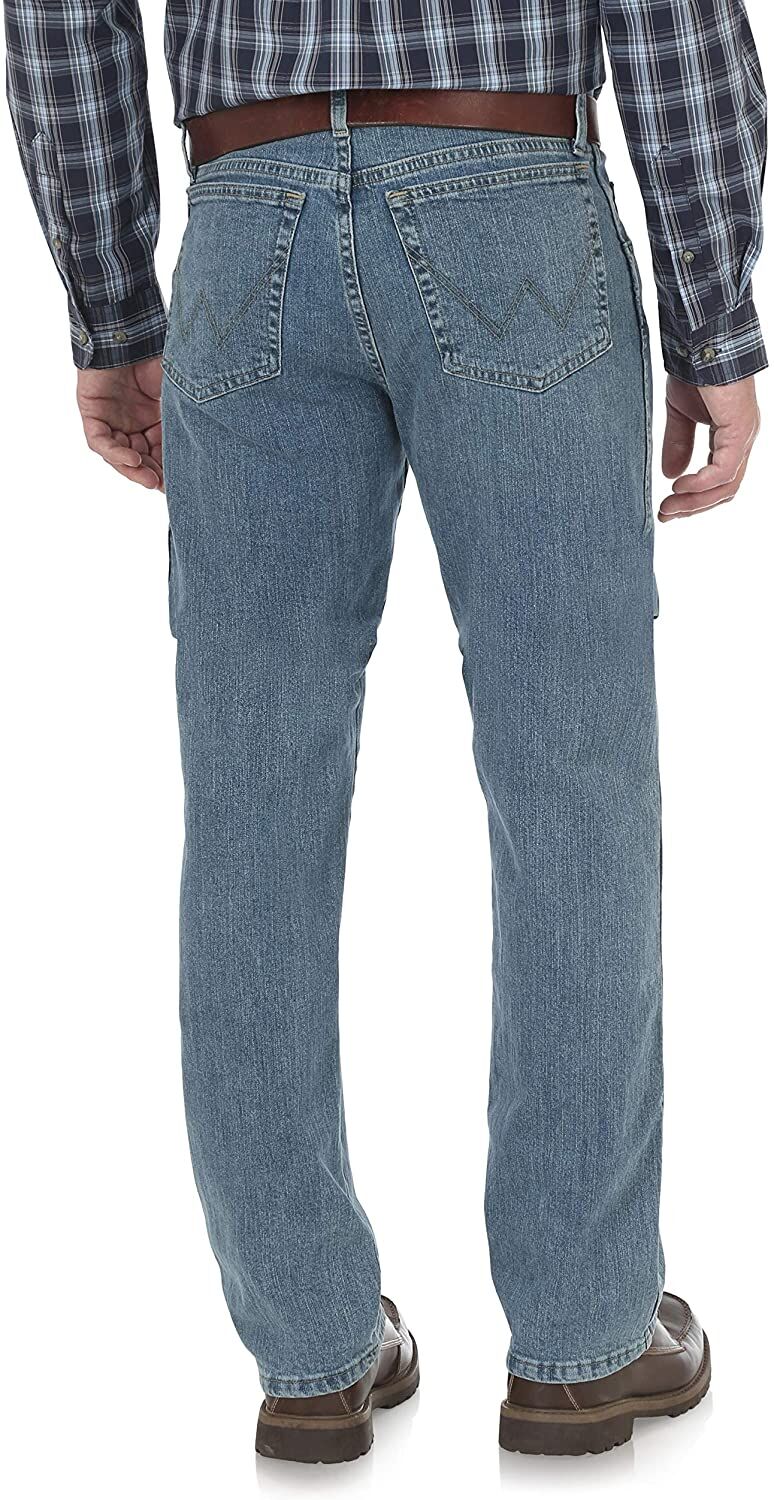 Men's Light Denim Rugged Straight Jean