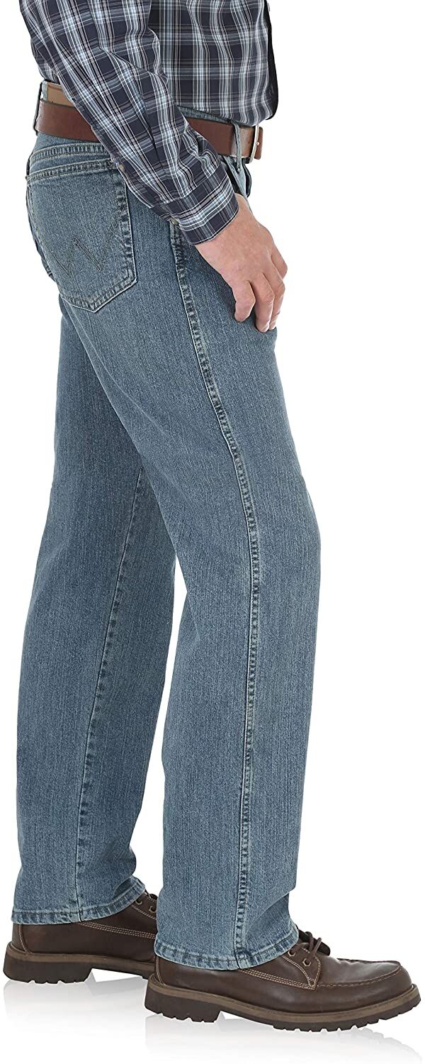 Men's Light Denim Rugged Straight Jean