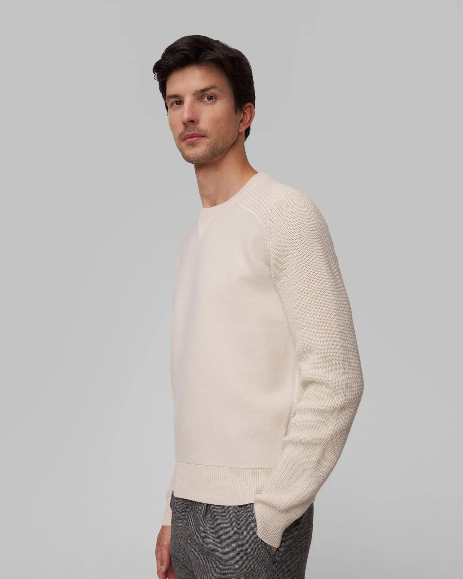 Men’s beige woolen sweater Hugo Boss H-Ematero 50526864-131